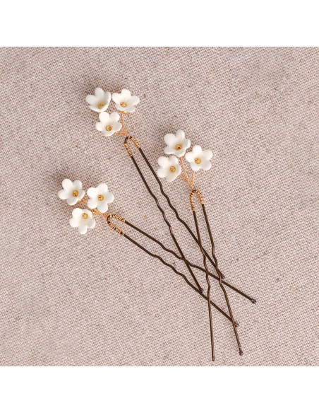 Épingle à cheveux Éclosion - Les Perles de La Bastide - Comptoir Doré