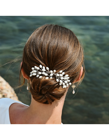 Accessoire mariage porcelaine froide - Coraly T - Les perles de la Bastide - Comptoir Doré