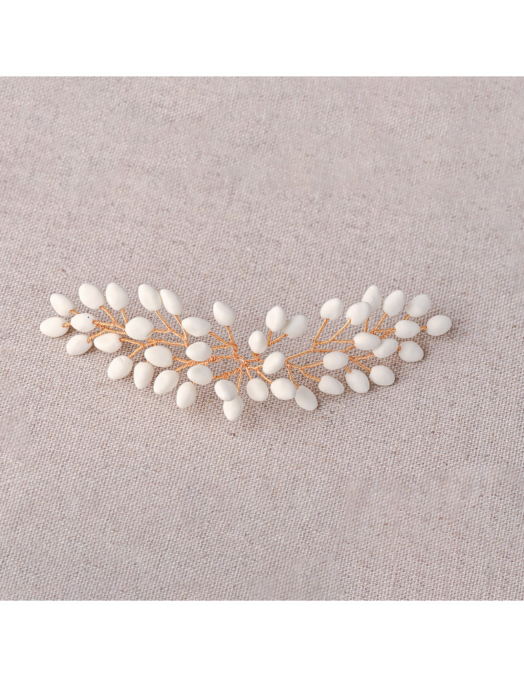 Accessoire mariage porcelaine froide - Coraly T - Les perles de la Bastide - Comptoir Doré