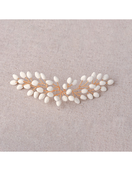 Accessoire mariage porcelaine froide - Coraly T - Les perles de la Bastide - Comptoir Doré