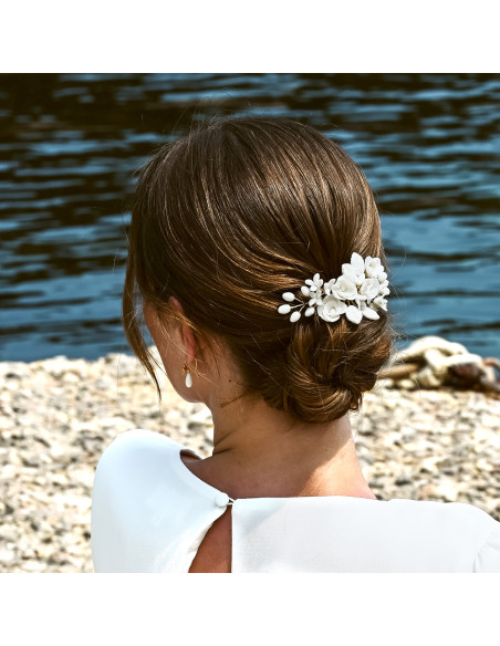 Barrette Mantille - Coraly T Bijoux - Les Perles de la Bastide - Comptoir Doré