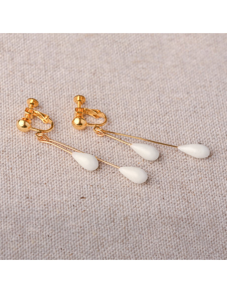Boucles d'oreilles porcelaine froide - Coraly T - Les perles de la Bastide