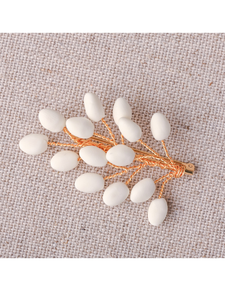 Boutonnière Bourgeon - Les Perles de la Bastide - Coraly T Bijoux - Comptoir Doré