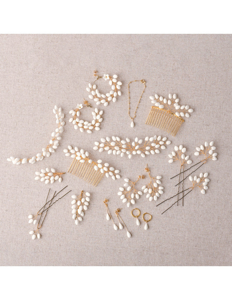 Boutonnière Bourgeon - Les Perles de la Bastide - Coraly T Bijoux - Comptoir Doré