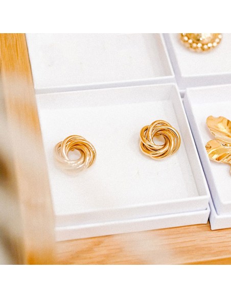 Boucles d'oreilles plaqué or Adonis - Comptoir Doré - L'Atelier de Clotilde