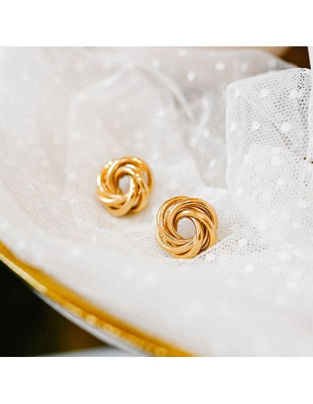 Boucles d'oreilles plaqué or Adonis - Comptoir Doré - L'Atelier de Clotilde