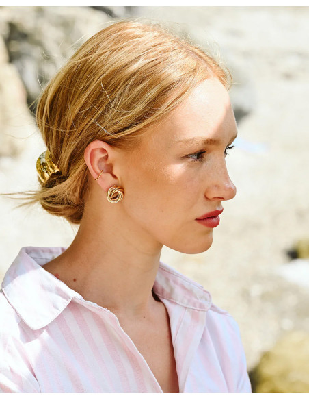 Boucles d'oreilles plaqué or Adonis - Comptoir Doré - L'Atelier de Clotilde