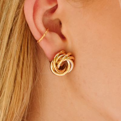 Clips d'oreilles plaqué or Adonis - Comptoir Doré - Beurlie