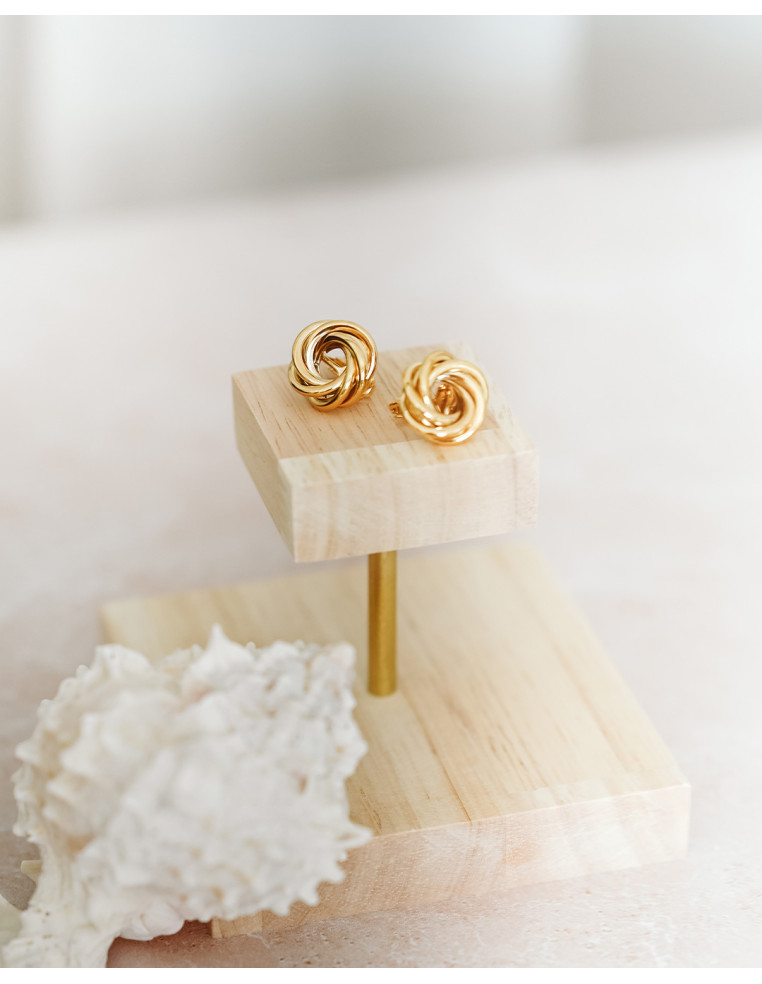 Boucles d'oreilles plaqué or Adonis - Comptoir Doré - Beurlie