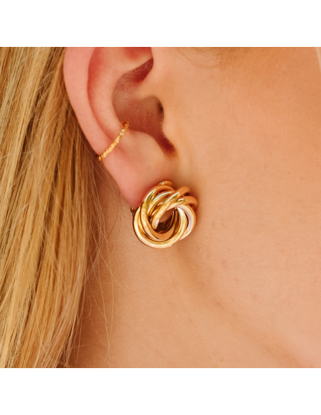 Boucles d'oreilles plaqué or Adonis - Comptoir Doré - Beurlie