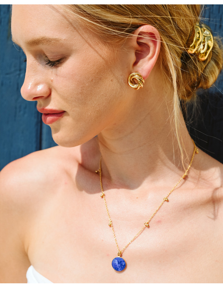 Boucles d'oreilles plaqué or Adonis - Comptoir Doré - Beurlie