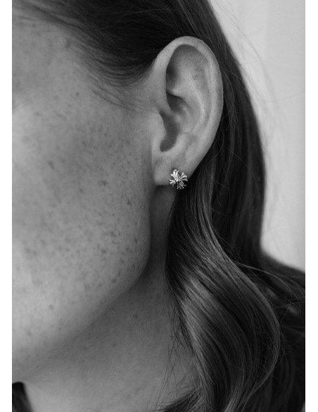 Mini-créoles dorées Lys - Un De Ces Quatre Bijoux - Comptoir Doré