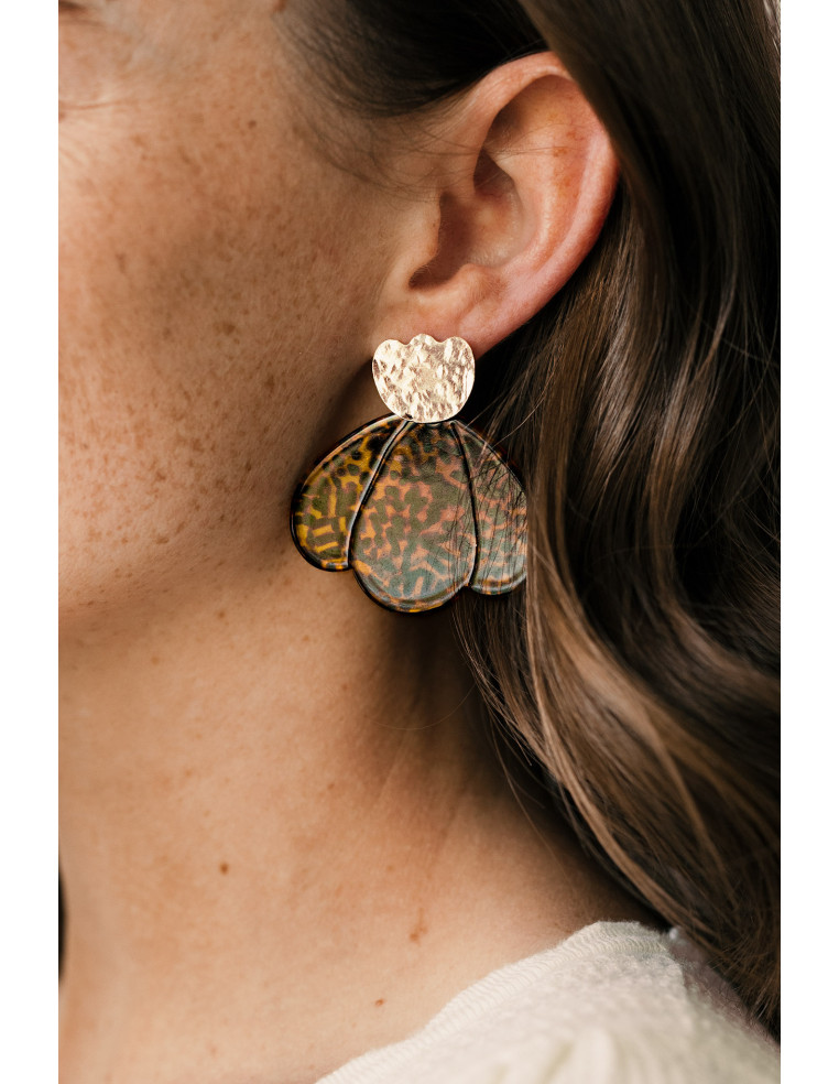 Boucles d'oreilles Tulipe - Un De Ces Quatre Bijoux - Comptoir Doré