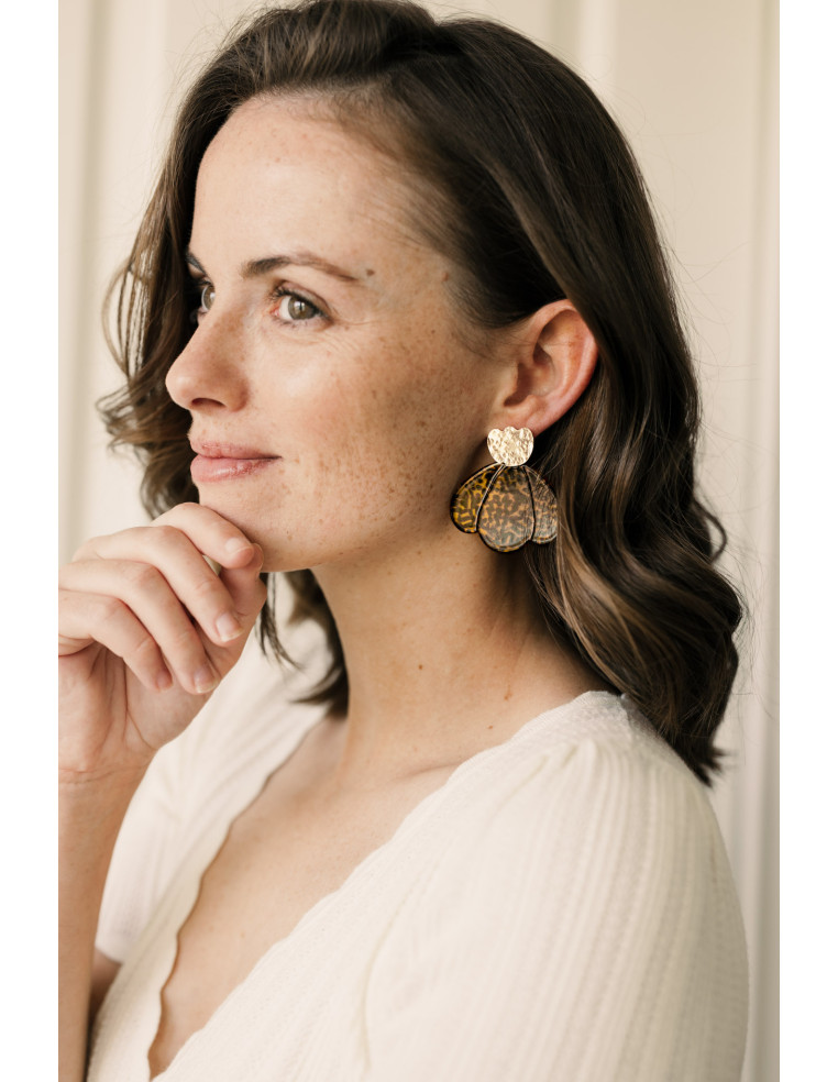 Boucles d'oreilles Tulipe - Un De Ces Quatre Bijoux - Comptoir Doré