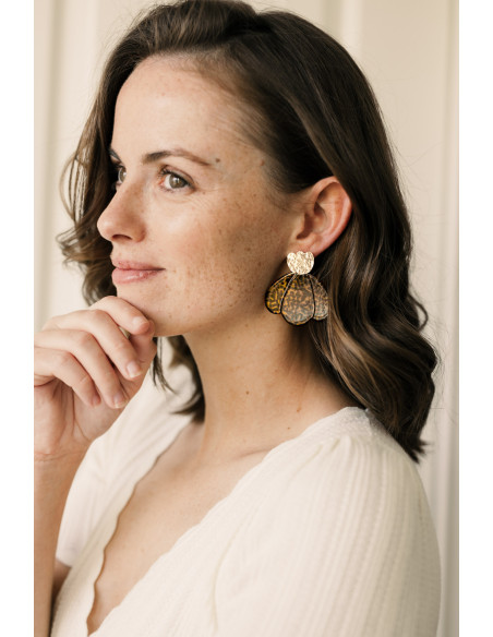 Boucles d'oreilles Tulipe - Un De Ces Quatre Bijoux - Comptoir Doré