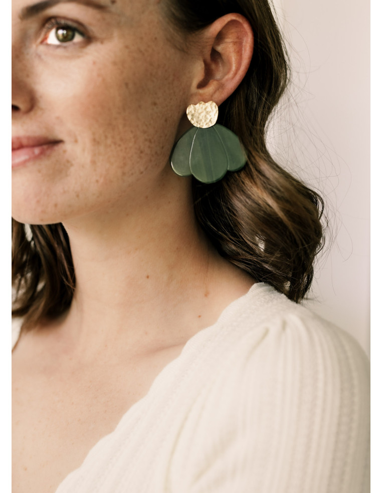 Boucles d'oreilles Tulipe - Un De Ces Quatre Bijoux - Comptoir Doré