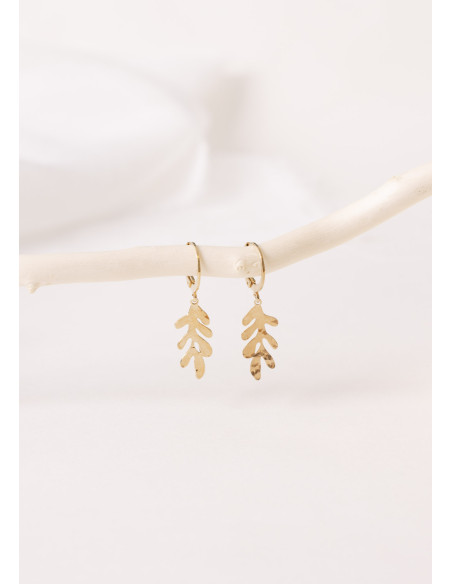 Mini-créoles dorées Matisse - Un De Ces Quatre Bijoux - Comptoir Doré