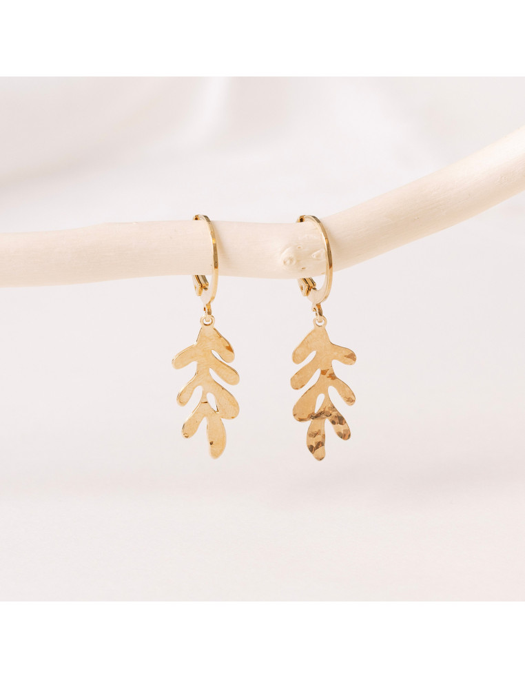 Mini-créoles dorées Matisse - Un De Ces Quatre Bijoux - Comptoir Doré