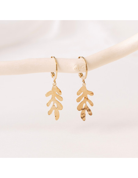 Mini-créoles dorées Matisse - Un De Ces Quatre Bijoux - Comptoir Doré