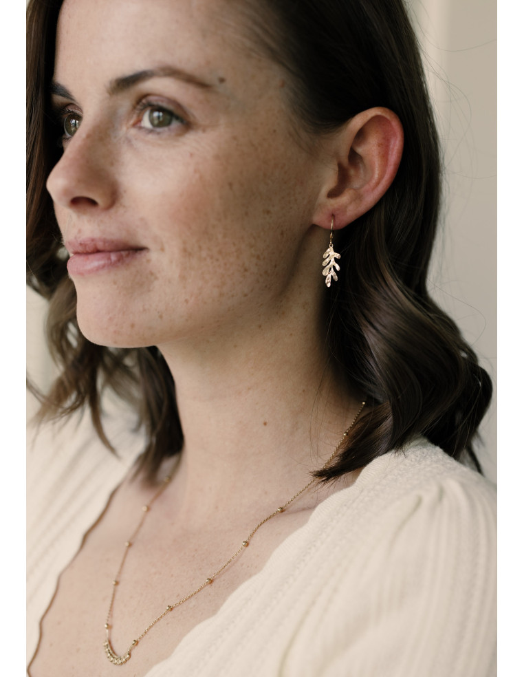 Mini-créoles dorées Matisse - Un De Ces Quatre Bijoux - Comptoir Doré