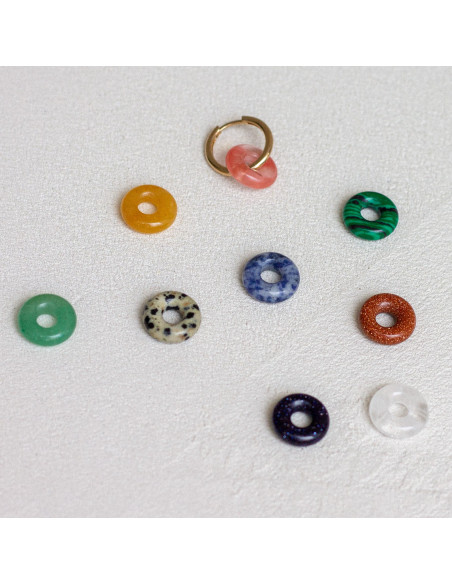 Créoles interchangeables Luna Stone - Comptoir Doré