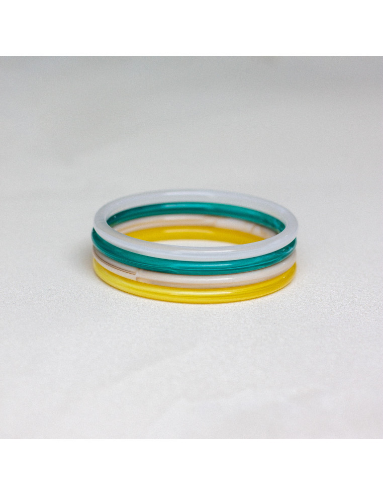 Bracelets joncs colorés - FIZZ - Comptoir Doré