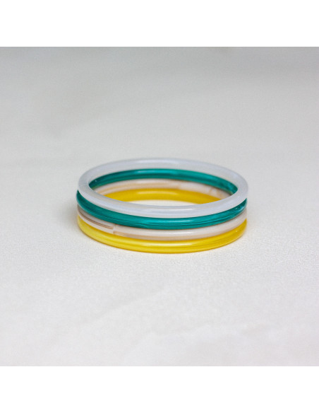 Bracelets joncs colorés - FIZZ - Comptoir Doré