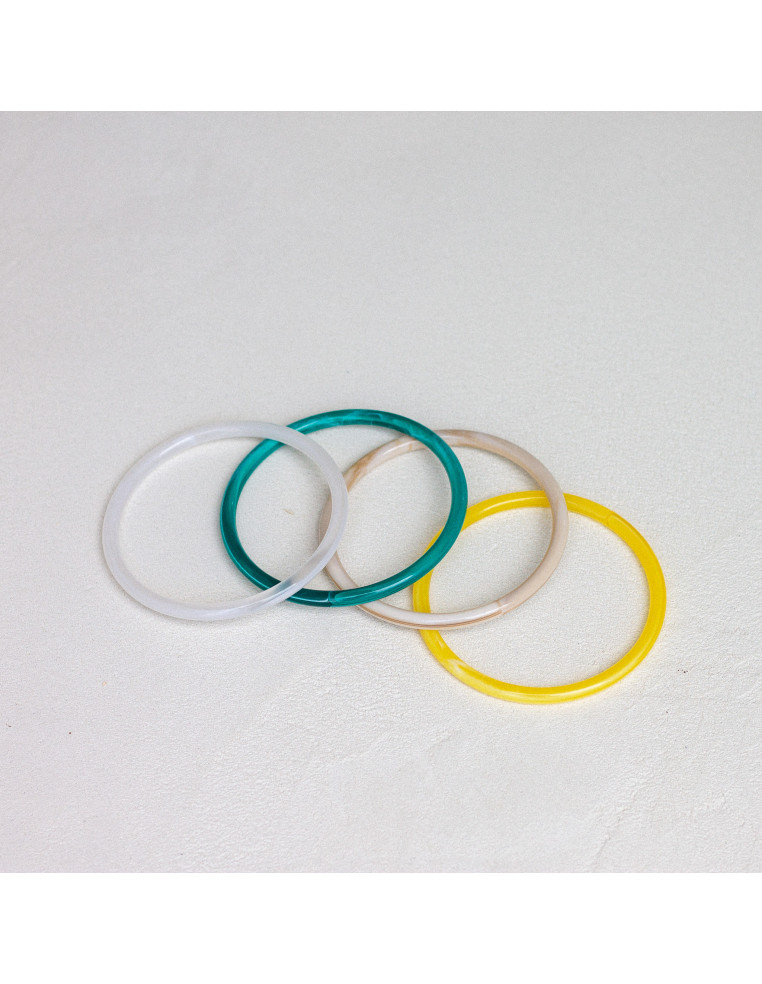 Bracelets joncs colorés - FIZZ - Comptoir Doré