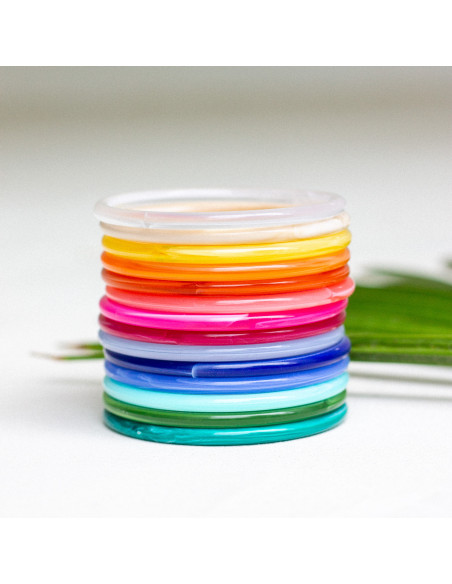 Bracelets joncs colorés - FIZZ - Comptoir Doré