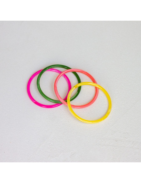 Bracelets joncs colorés - WOO WOO - Comptoir Doré
