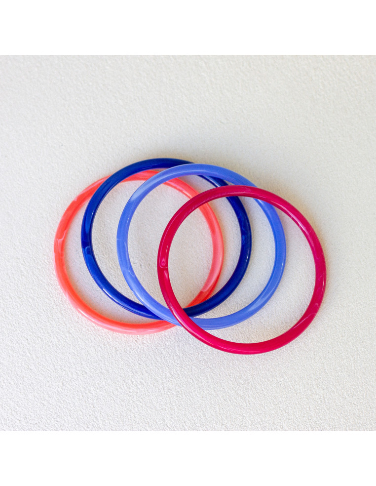 Bracelets joncs colorés - BRAMBLE - Comptoir Doré