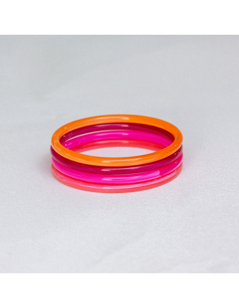 Bracelets joncs colorés - COSMO - Comptoir Doré