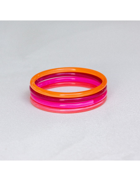 Bracelets joncs colorés - COSMO - Comptoir Doré