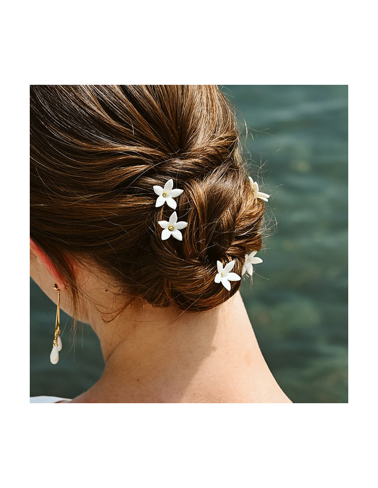Epingles à cheveux Stella mariée porcelaine froide - Comptoir Doré
