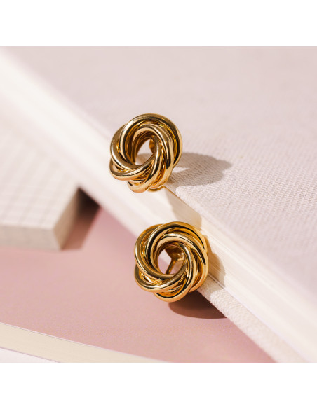Boucles d'oreilles plaqué or Adonis - Comptoir Doré - Beurlie
