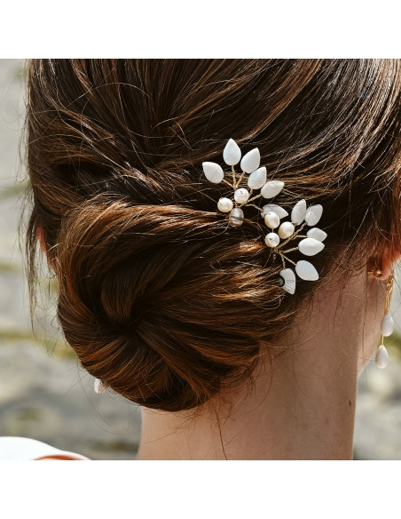Epingles à cheveux porcelaine froide - Coraly T - Les perles de la Bastide