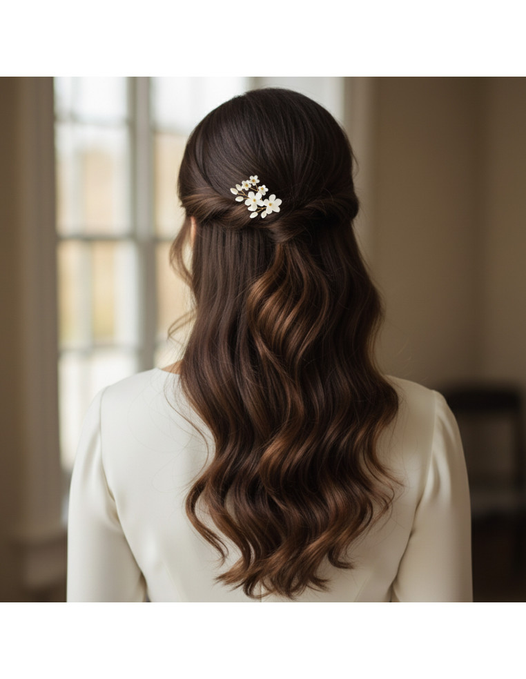 Épingle à cheveux Floraison - Les Perles de la Bastide - Coraly T Bijoux - Comptoir Doré