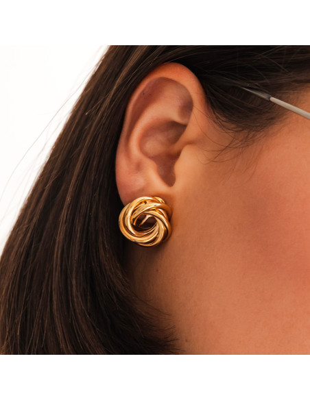 Clips d'oreilles plaqué or Adonis - Comptoir Doré - Beurlie