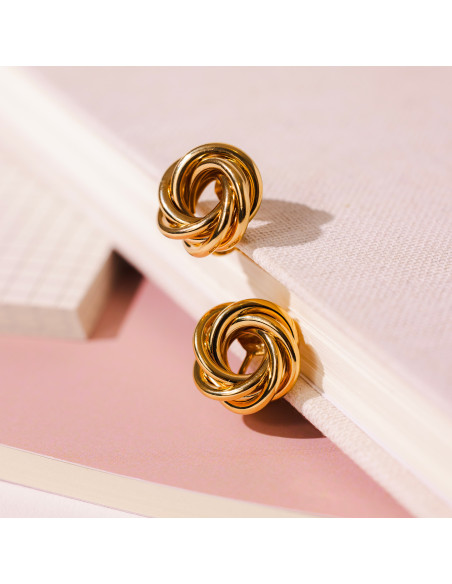Clips d'oreilles plaqué or Adonis - Comptoir Doré - Beurlie