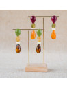 Boucles d'oreilles pendantes Giulia - Clarance Bijoux - Comptoir Doré