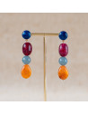 Boucles d'oreilles résine Romane - Clarance Bijoux - Comptoir Doré