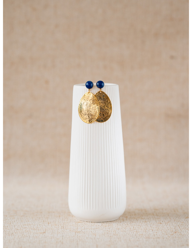 Boucles d'oreilles dorées Marine - Clarance Bijoux - Comptoir Doré