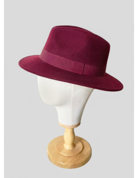 Chapeau feutre bordeaux femme - L'Atelier de Clotilde - Comptoir Doré