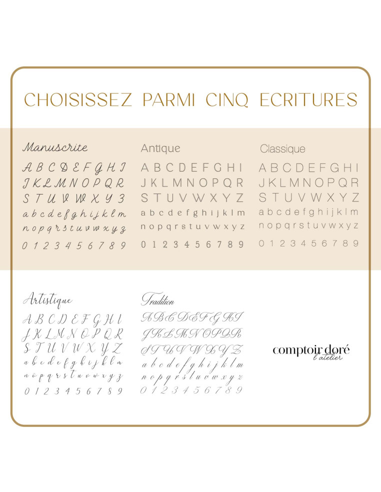 Collier médaille gravée personnalisable - Comptoir Doré