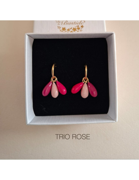 Créoles interchangeables Rainbow - Comptoir Doré - porcelaine froide