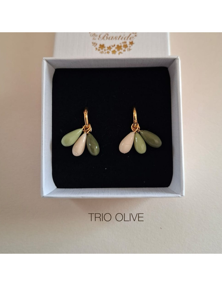 Créoles interchangeables Rainbow - Comptoir Doré - porcelaine froide