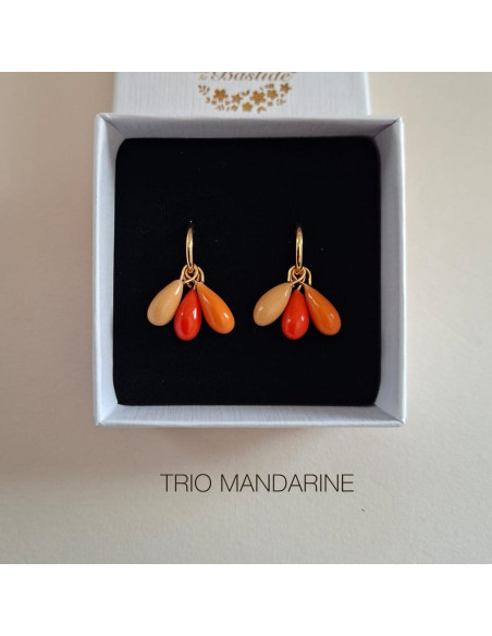 Créoles interchangeables Rainbow - Comptoir Doré - porcelaine froide