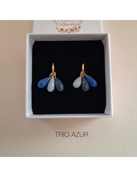 Créoles interchangeables Rainbow - Comptoir Doré - porcelaine froide