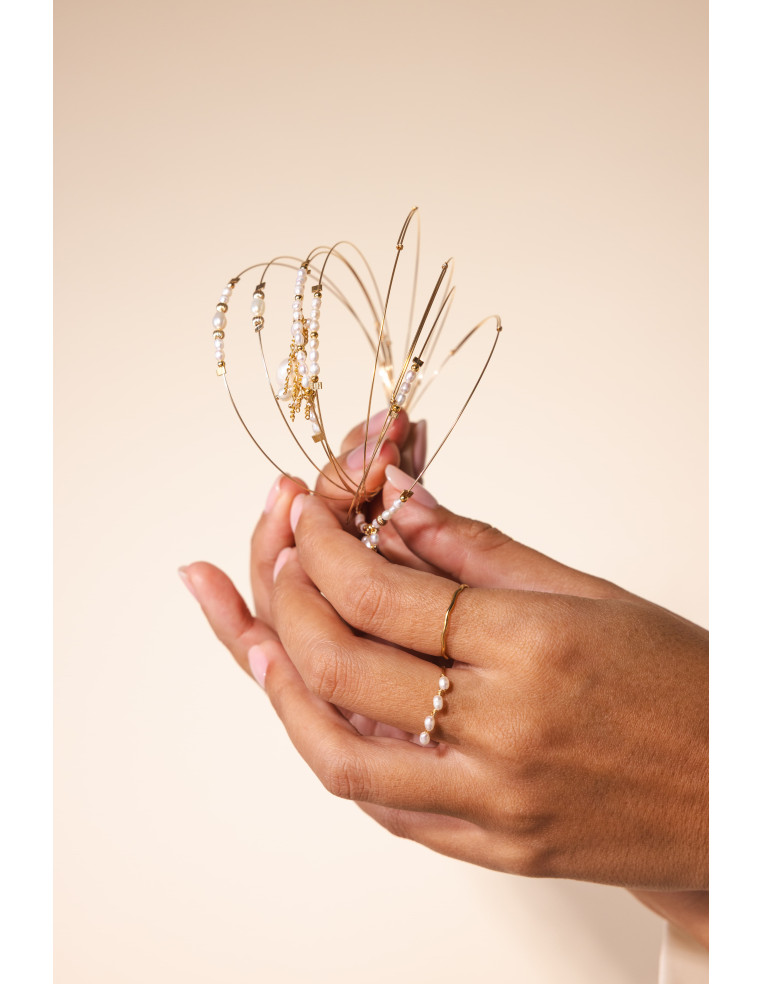 Jonc fin N3 Perles - Beurlie - Comptoir Doré