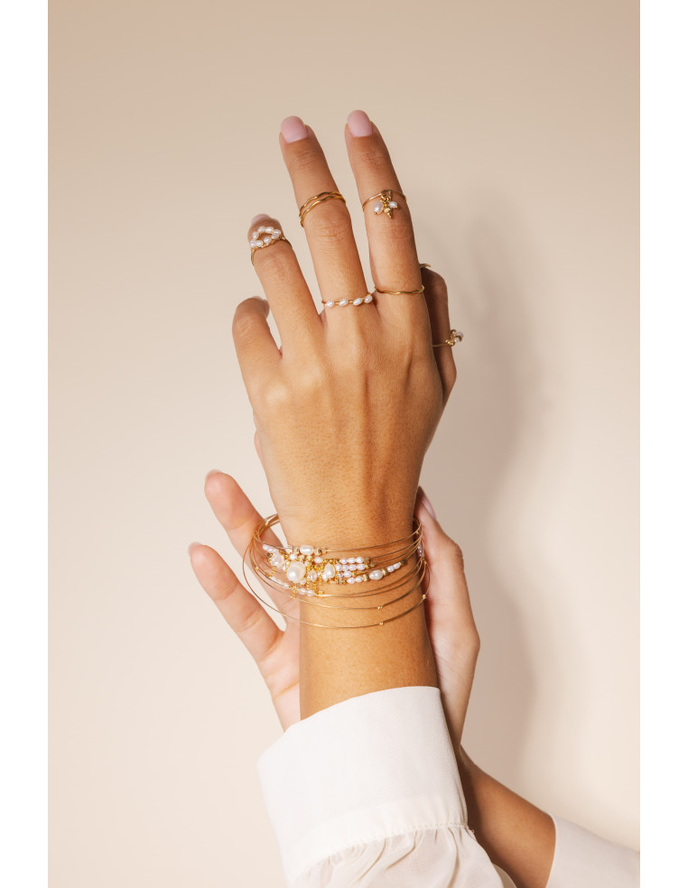 Jonc fin N3 Perles - Beurlie - Comptoir Doré